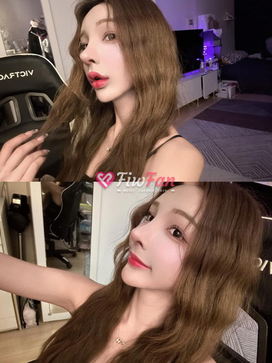 สาวไซด์ไลน์ Naeun โพสท่าดูเซ็กซี่ในห้องสว่าง พร้อมทำท่าผมในห้องสีม่วง