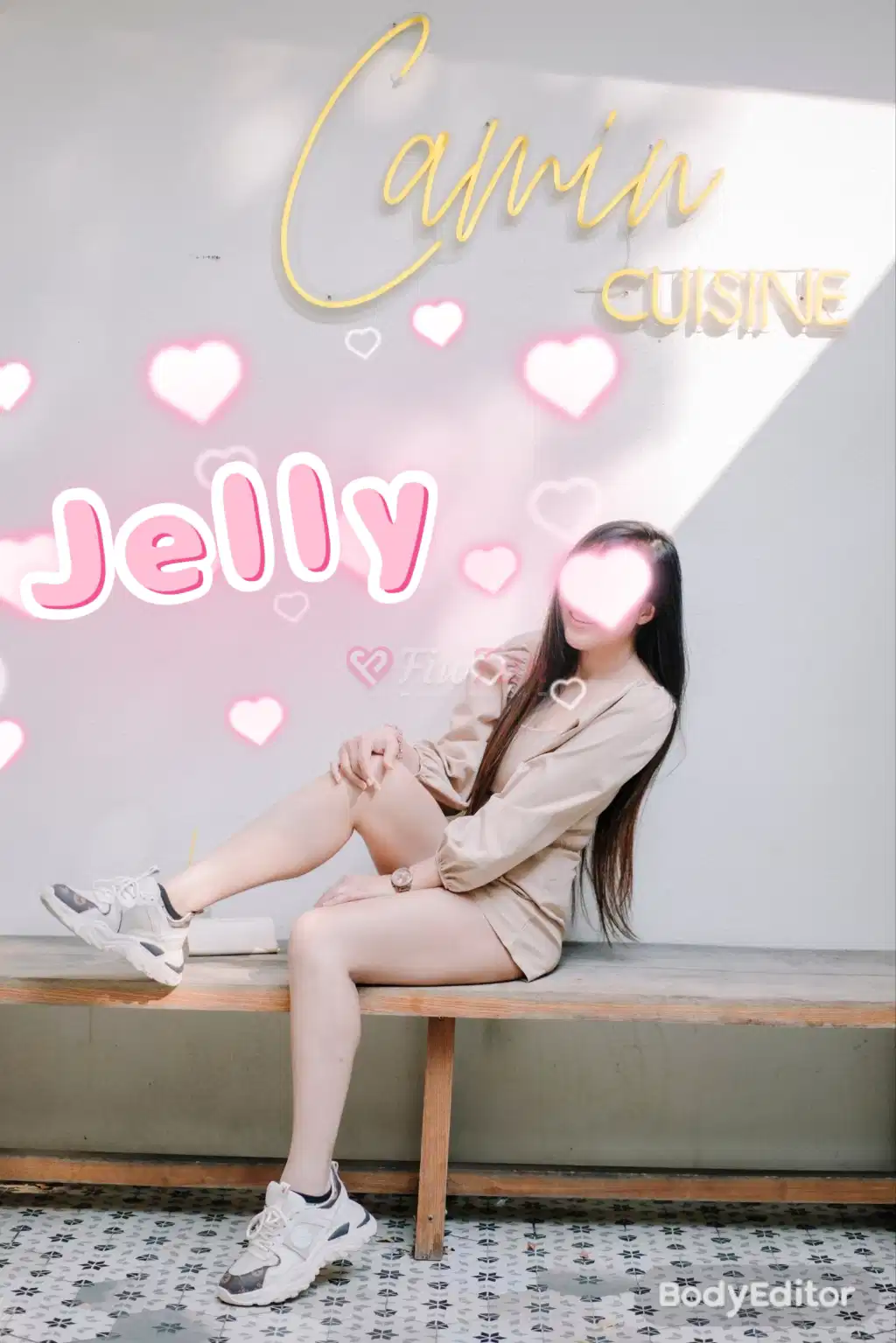 Jelly ในชุดบิกินี่สีชมพูโพสท่าโชว์หุ่นสวย ในย่าน Nonthaburi City พร้อมบริการแบบ fiwfan โดย Jelly