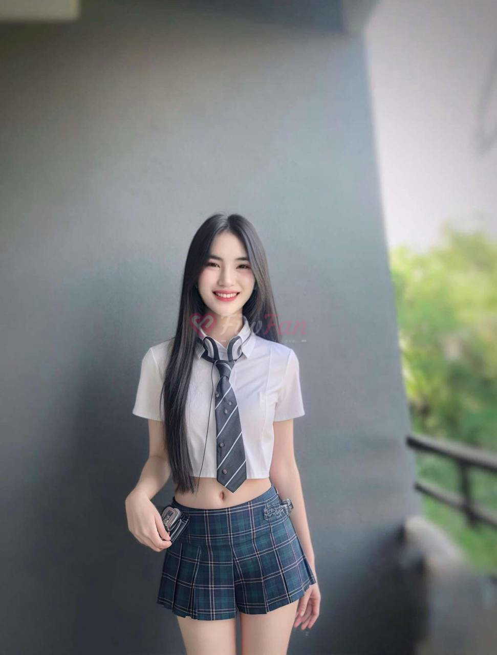 Nania นาเนีย fiwfan ไซไล สาวรับงาน นนทบุรี ชุดนักเรียนเอวลอย