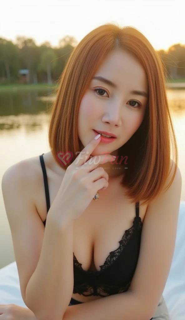 ภาพโคลสอัพใส่บราสีดำริมน้ำในย่าน ลาดพร้าว พร้อมบริการแบบ ฟิวแฟน โดย กิ๊ก
