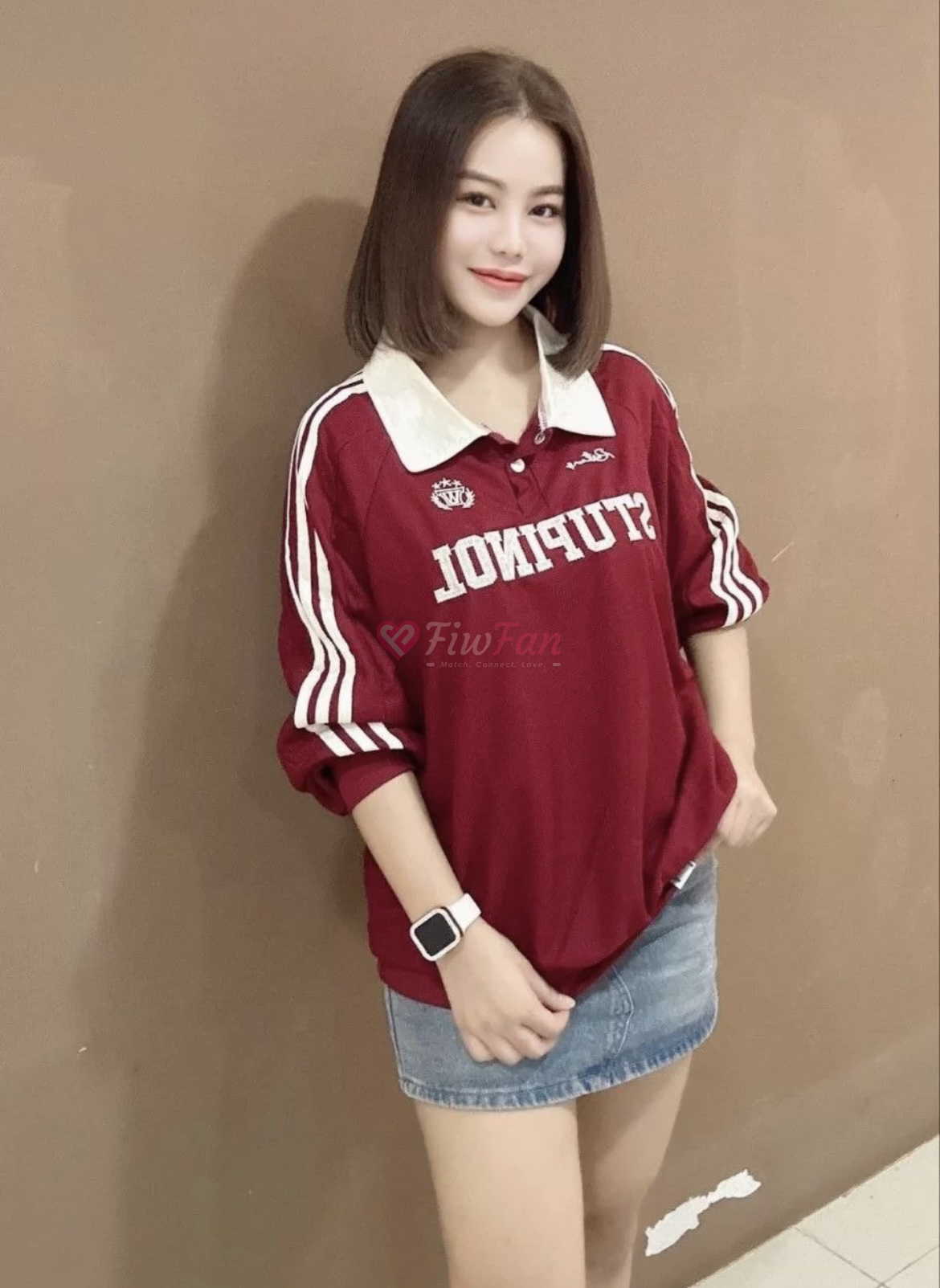 ไซไล fiwfans มินนี่ สาวไซด์ไลน์ รัตนาธิเบศร์ ใส่เสื้อวินเทจน่ารัก – sideline